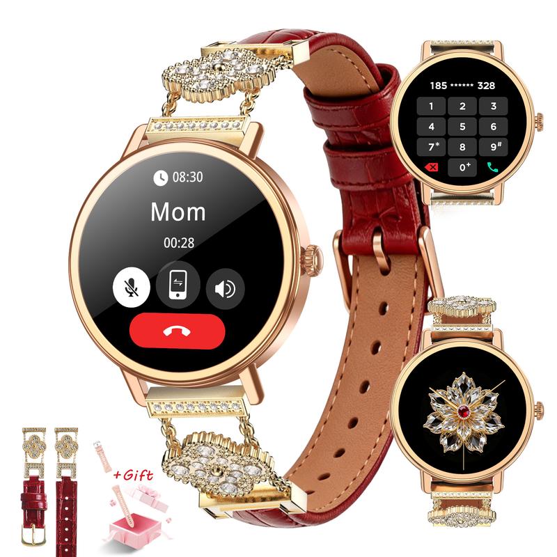 2026 Neuheit Modische Damen-Smartwatch – Wasserdicht, mit Anruffunktion, über 100 Sportmodi, Benachrichtigungen, DIY-Zifferblätter, Wearable kompatibel mit iPhone & Android, perfektes Geschenk für Ehefrau oder Freundin