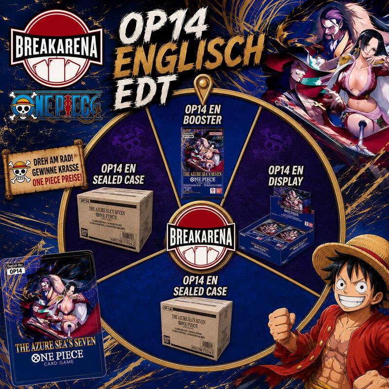 20x OP14 EDT ENGLISCH BREAKDANCE MYSTERY One Piece Sammelkarten