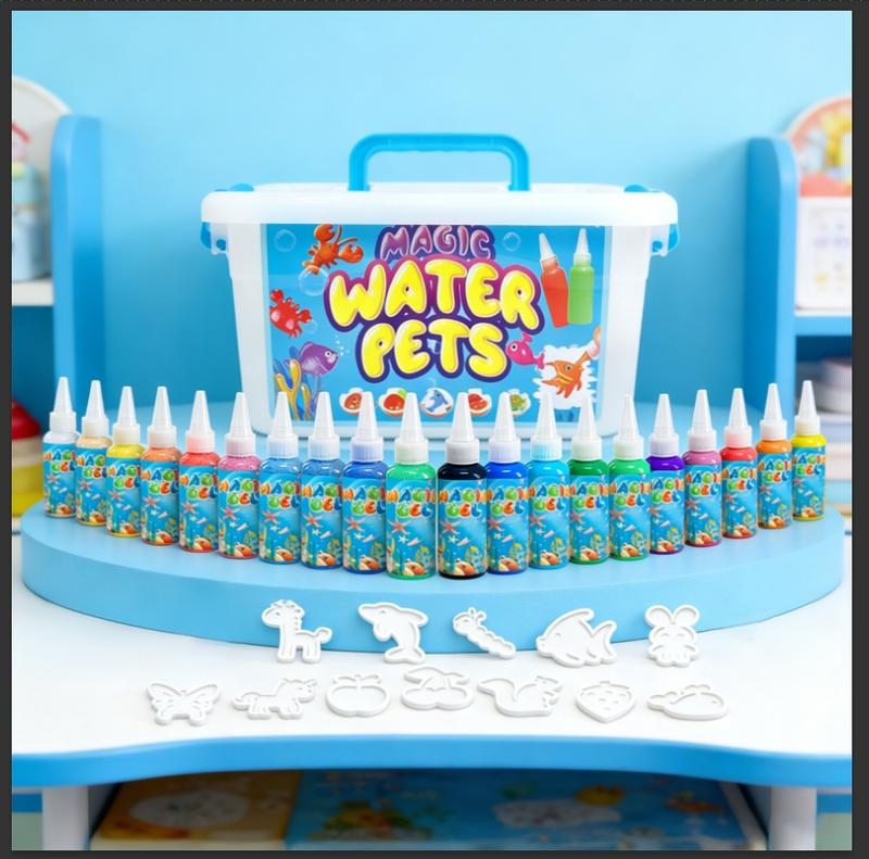 [24 Formen] Magic Water Elf Toy Kit Wassertiere Slime DIY Squishy Maker Kit Handwerksketten für Kinder Machen Sie Ihre eigenen Squishies Spielzeughandwerke Weihnachtsgeschenk, Geburtstagsgeschenk, Partygeschenke, für Jungen, Mädchen