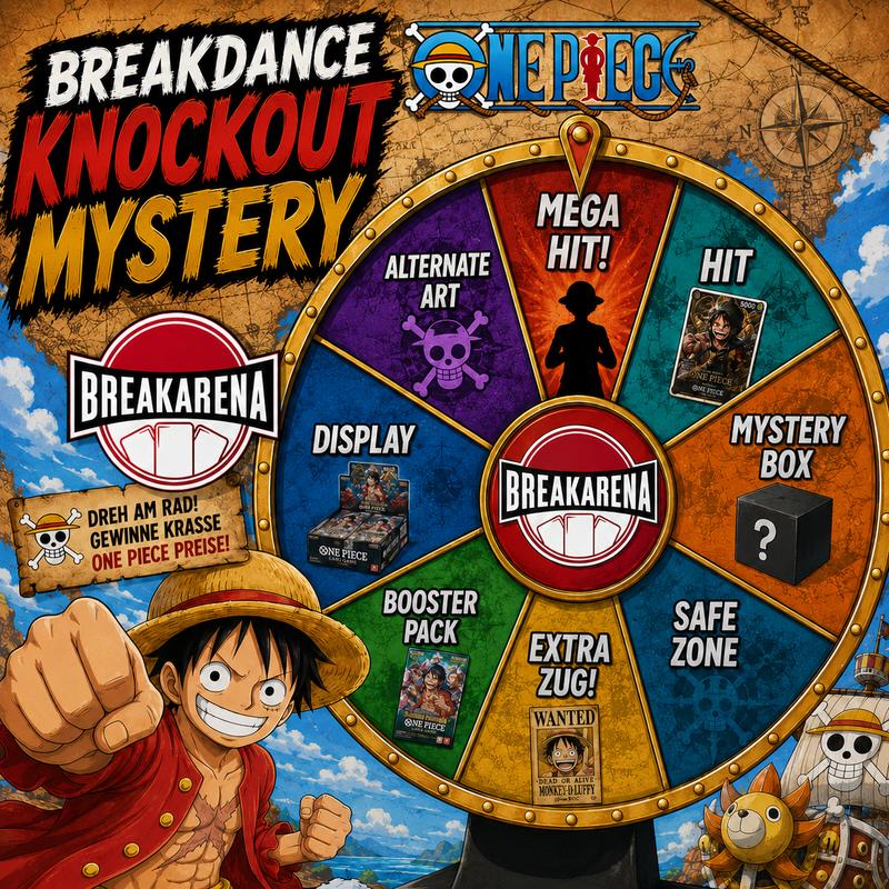 30x BREAKDANCE KNOCKOUT MYSTERY One Piece Sammelkarten