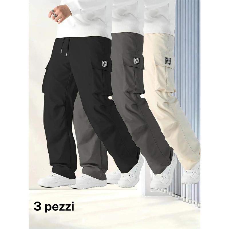 3er-Pack taktische Cargohosen für Herren mit elastischem Bund und mehreren Taschen – perfekt für Frühling & Sommer, ideal für Outdoor-Aktivitäten; Hose, Herrenmode, tiktokshopspringglowup, Vatertag Geschenke