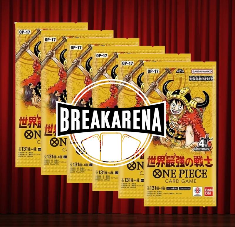6x OP17 JP BOOSTER - ONE PIECE SAMMELKARTEN