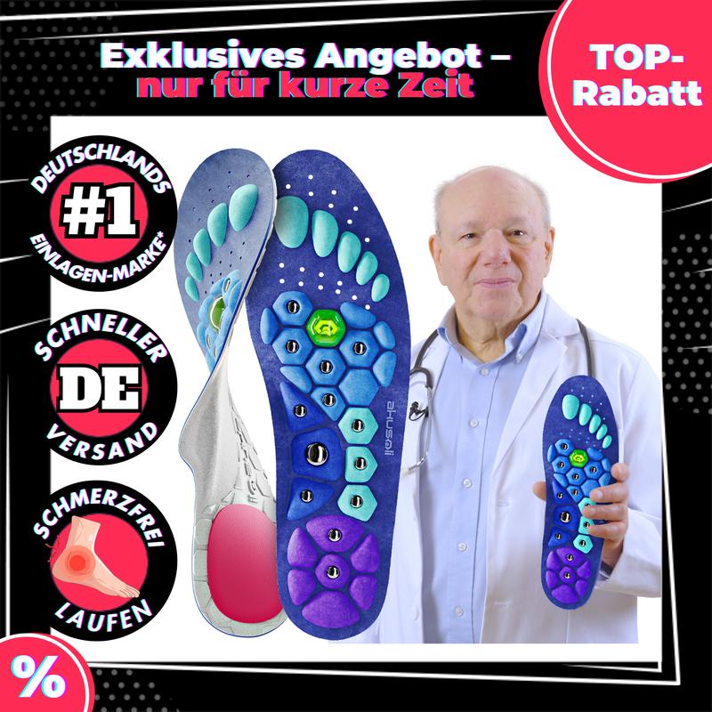 Akusoli orthopädische Einlagen, stoßdämpfende Einlegesohlen mit starker Unterstützung, Akupressur Schuheinlagen für Arbeitsschuhe, Booster-Einlegesohlen für Köche und den Gastronomieservice, Schuheinlagen für Schweißfüße, insoles, EU 36–47