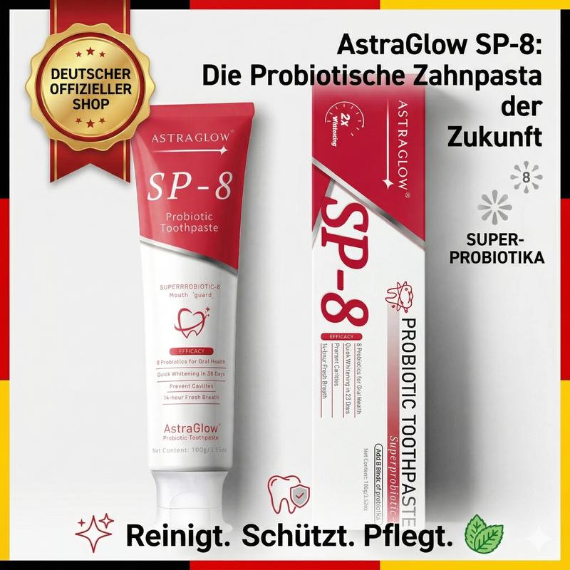 AstraGlow Zahnpasta für die Mundpflege: frischer Atem, beugt Zahnverlust vor, natürliche Inhaltsstoffe, milde Pflege – DealsForYouDays.