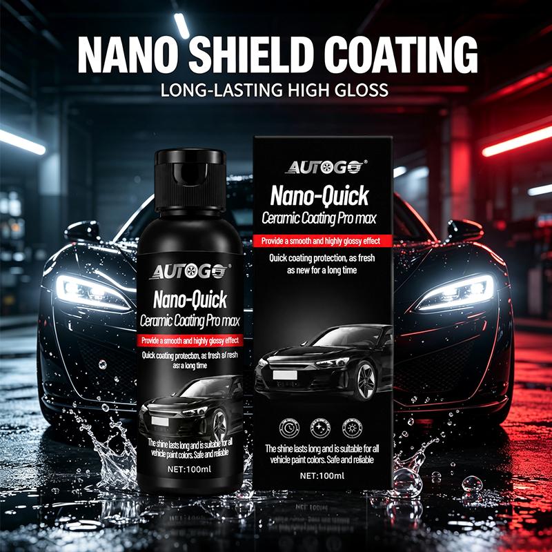 Autogo Nano-Quick Keramikbeschichtung Pro für Automobile 100 ml fortschrittliche Technologie staubabweisendes Glas langanhaltender Glanz