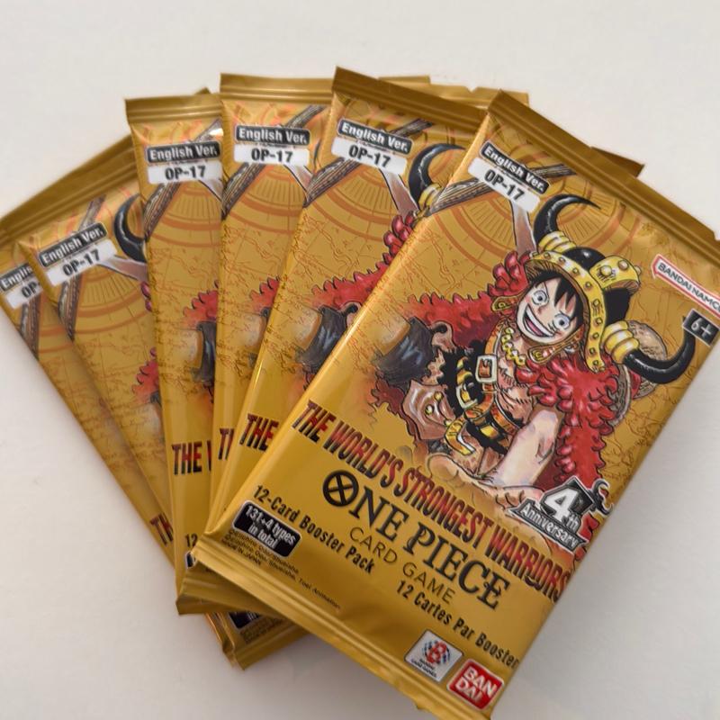Bandai Namco One Piece 6 Booster OP-17 Englische Version 12-Karten-Booster-Pack für das Kartenspiel der Weltstärksten Krieger