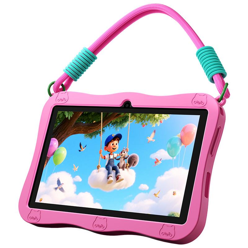 Bildungs-Tablet für Kinder mit 7″ Display (IPS, 1024×600), Quad-Core-Prozessor SC7731E, 4 GB RAM und 32 GB Speicher, integrierte Elternkontrolle, Akku mit 3500 mAh, Android 15