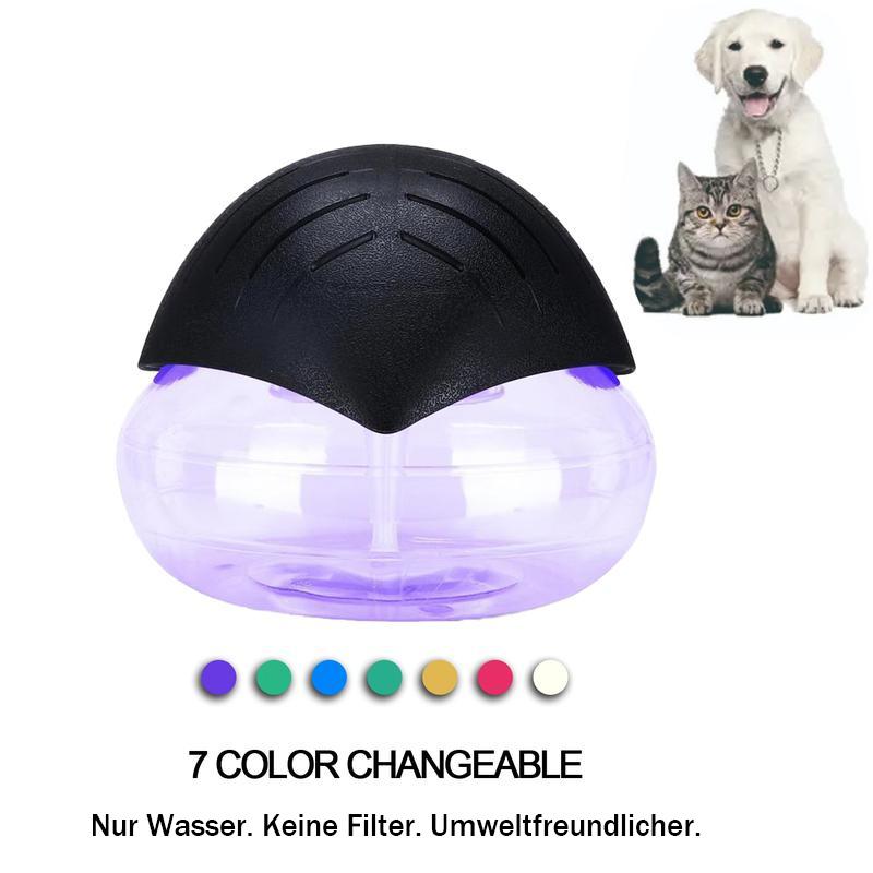 Black– Das Original Luftreiniger mit Wasserfilter Luftreiniger für Zuhause mit Aromatherapie-Funktion, LED-Nachtlicht, geeignet bei Rauch & Haustieren – Duftmaschine für ätherische Öle neu