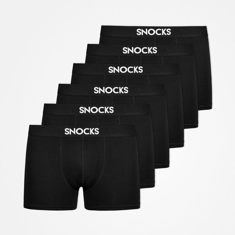 Boxer SNOCKS Herren – 6er Pack Bio Baumwolle, Anti-Loch-Garantie, kein Aufrollen