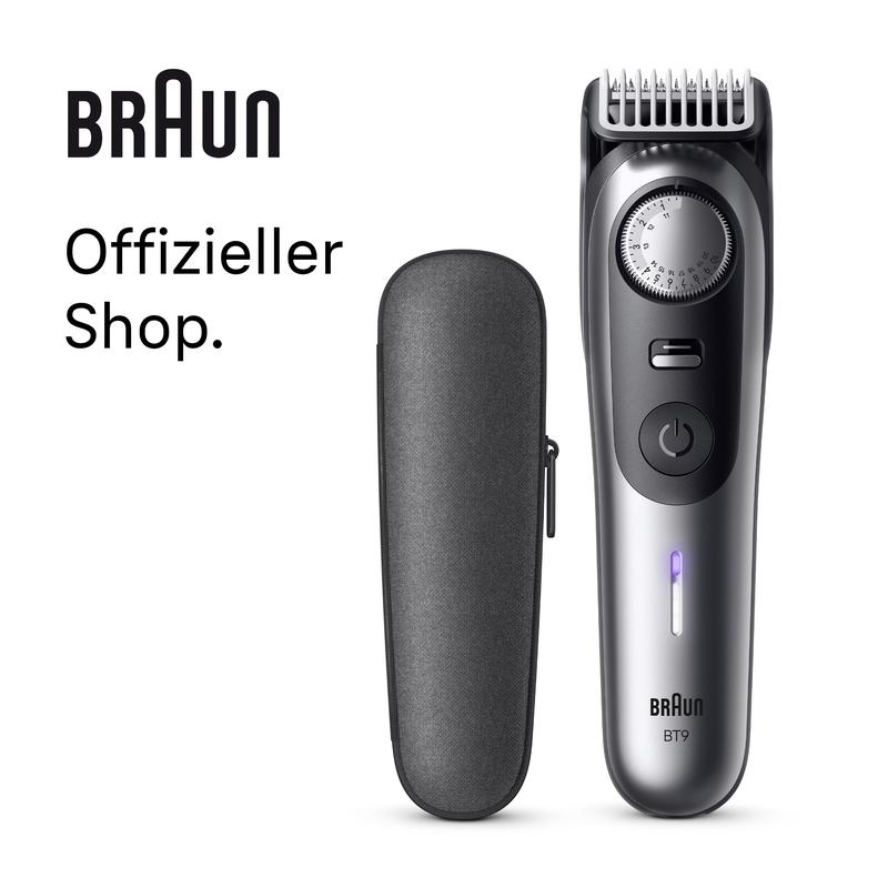 Braun Barttrimmer Series 9, mit 7 Barber Tools, 52 Längen, ProBlade Klinge, BT9520