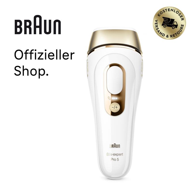 Braun IPL Silk-expert Pro 5 PL5160 Laserhaarentfernung, Haarentfernung für Zuhause, inkl. Aufbewahrungstasche