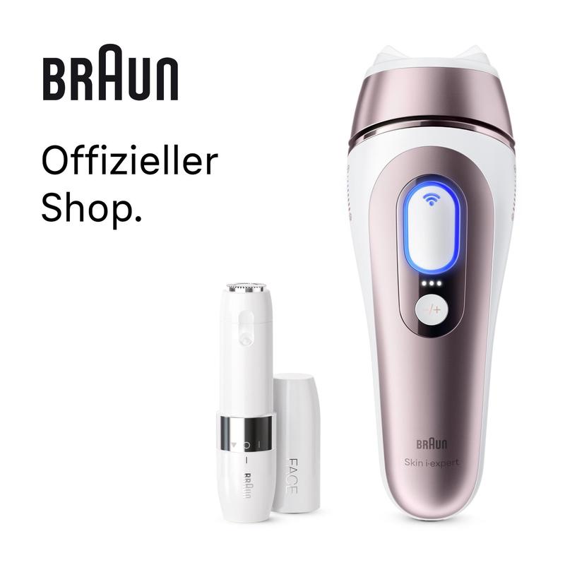 Braun Skin i·expert Pro 7 IPL PL7431 Laserhaarentfernung + Braun Face Mini-Haarentferner FS1000