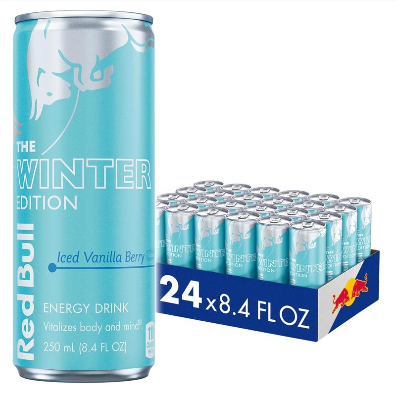 Bundle 24x Red Bull Energy Drink Ice Edition Iced Vanilla Berry 250 ml