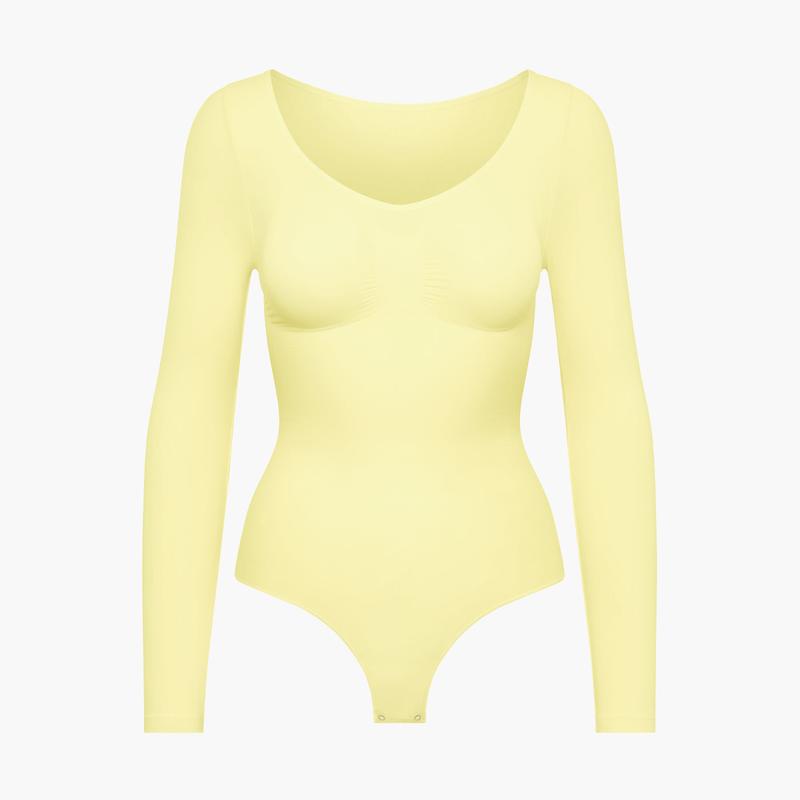 Cfab - Bodysuit Sculpting Shapewear Longsleeve mit String