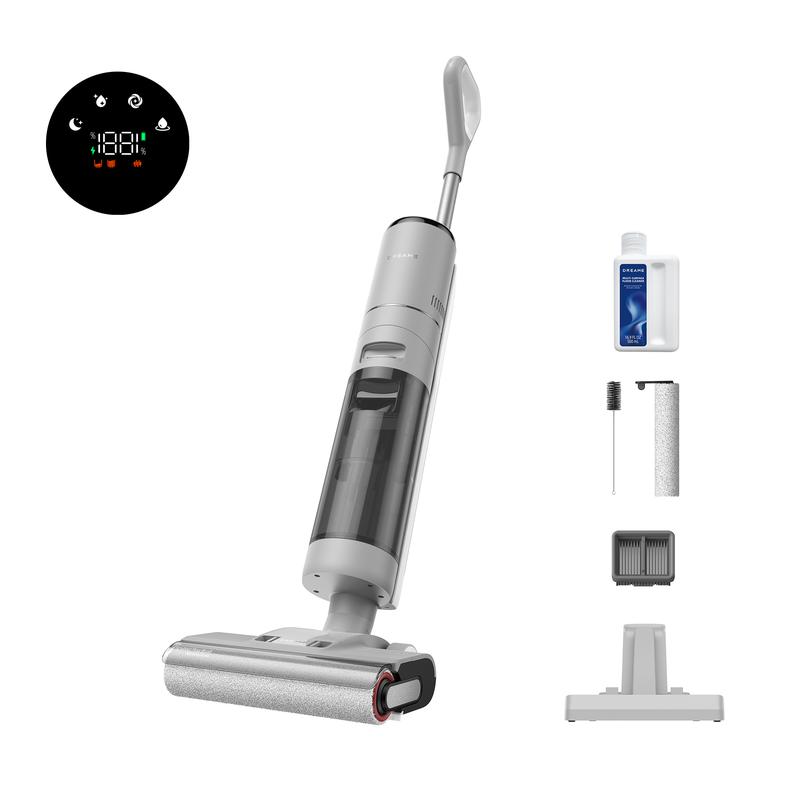 Dreame G10 Pro Nass Trockenstaubsauger, All in One Staubsauger mit automatischer Selbstreinigung, Hartboden Bodenreinigungsmaschine, 35 Minuten Laufzeit, Kantenreinigung, selbstfahrender Staubsauger
