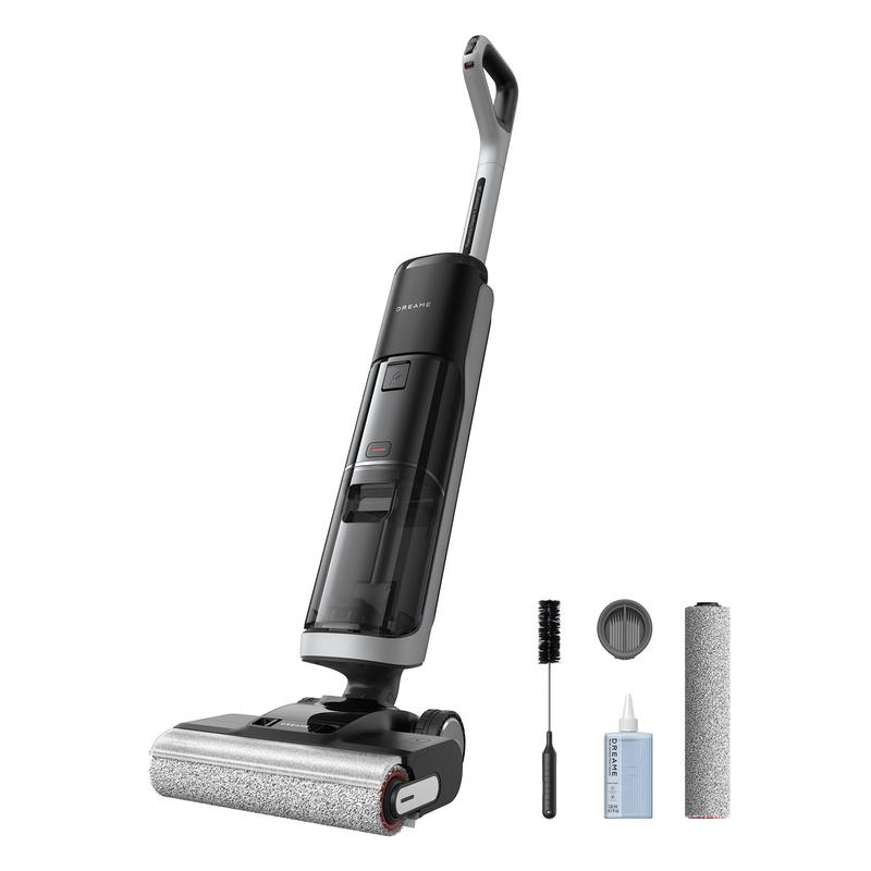 Dreame H14 Pro Nass- und Trockensauger, 180 ° flach liegend, 60 ° C Bürstenpflege, 5 Minuten Trocknung, automatische Lösungsmittelverteilung, App-Steuerung, Doppelrotationsbürste, 18 kPa Saugleistung, Doppelkante