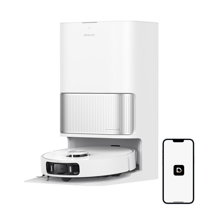 Dreame L40 Ultra AE Staubsauger Roboter mit Mop-Funktion, 19.000 Pa Saugleistung, vielen Bürsten und flexiblem Mop, nassem und trockenem Schmutz, All-in-1 Dock leert Staub