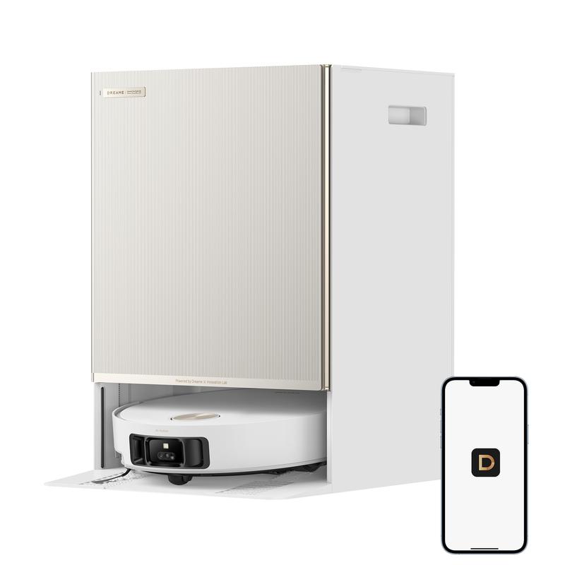 Dreame Matrix 10 Ultra, Saugroboter mit Wischfunktion Matrix 10 Ultra mit Beutel, Mop-Wechsel, drei Reinigungsmittel, überwindet Hindernisse, 30.000 Pa, white
