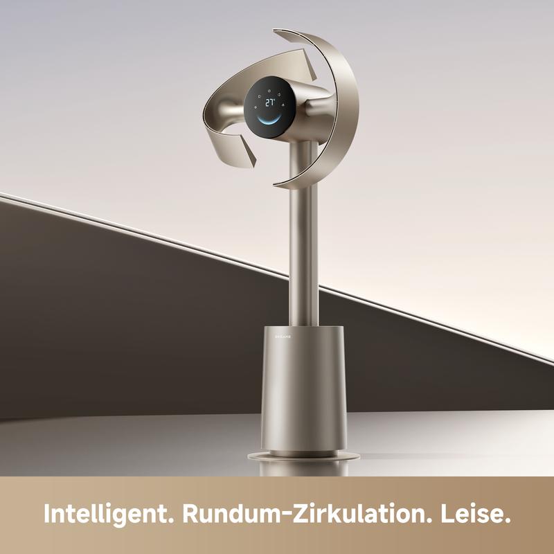dreame MF10 Der flügellose Ventilator mit 270°-Raumluftstrom für die Zirkulation im gesamten Raum, temperaturadaptiver Luftstrom, intelligenter Windstrom, waschbarer Filter