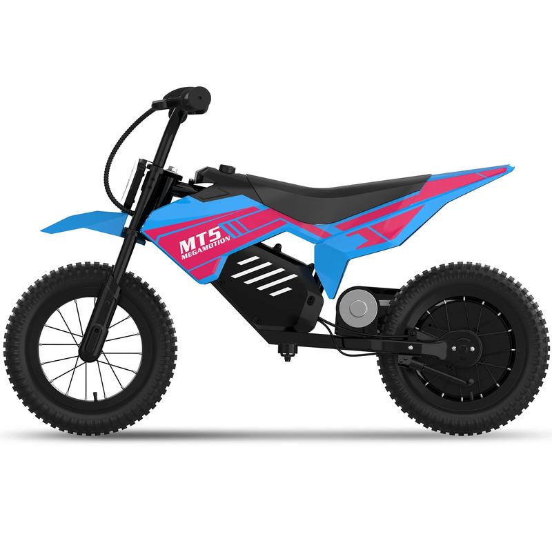 Elektro Motorrad Kinder, 8/16 km/h, 5,2Ah Akku, LED Licht, Reichweite bis 15 km, 12 Zoll Luftreifen, sichere Eisenrahmenkonstruktion, Kinder E Motorrad