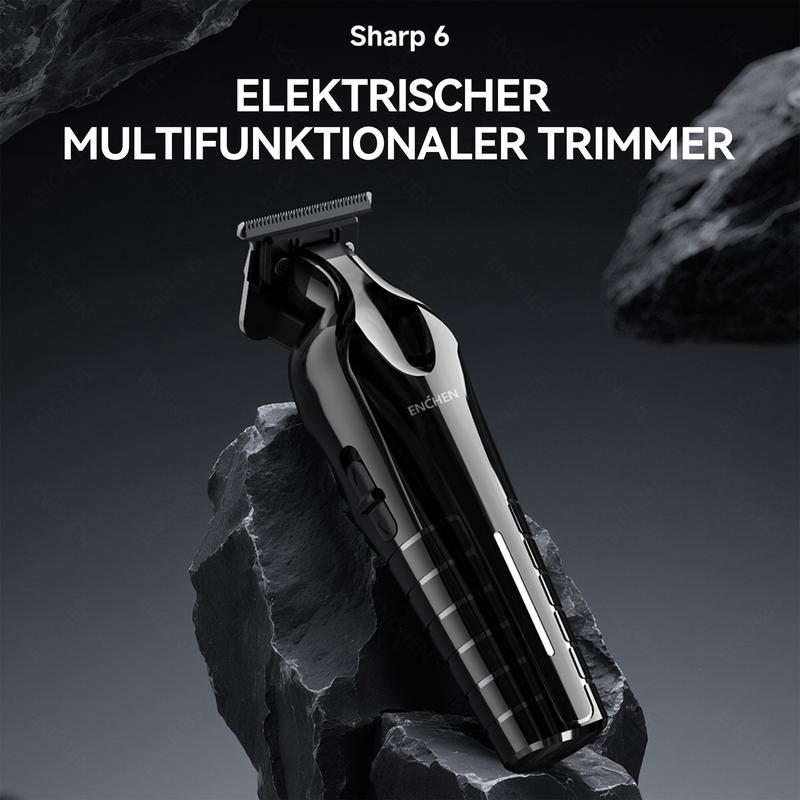 ENCHEN multifunktionaler elektrischer Haarschneider zum Trimmen und Stylen effizientes Haarschneiden mit Aufsteckkämmen Sharp 6