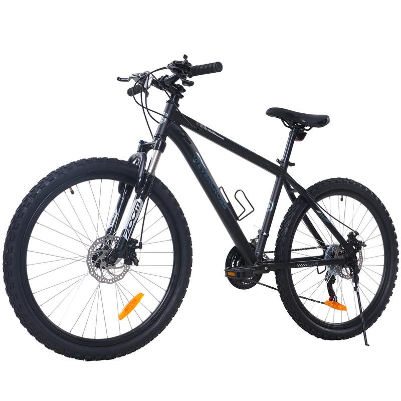 EVERCROSS TECH EM3 Mountainbike 26 Zoll, 21-Gang Fahrrad für Damen & Herren, Aluminiumrahmen, Federgabel, Scheibenbremsen, All-Terrain Bike bis 150 kg