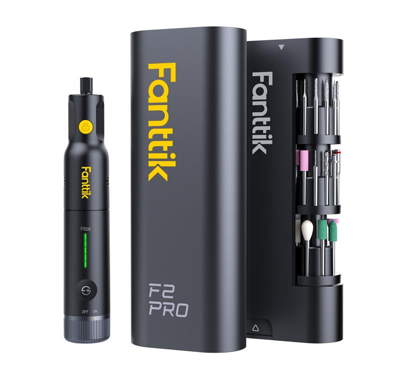Fanttik F2 PRO kabelloses Rotationswerkzeug-Set, 5 einstellbare Geschwindigkeiten, 25.000 U/min, 55 Zubehörteile, für 3D-gedrucktes Schleifen, Polieren, Bohren, Gravieren und Schneiden bei DIY-Bastelarbeiten