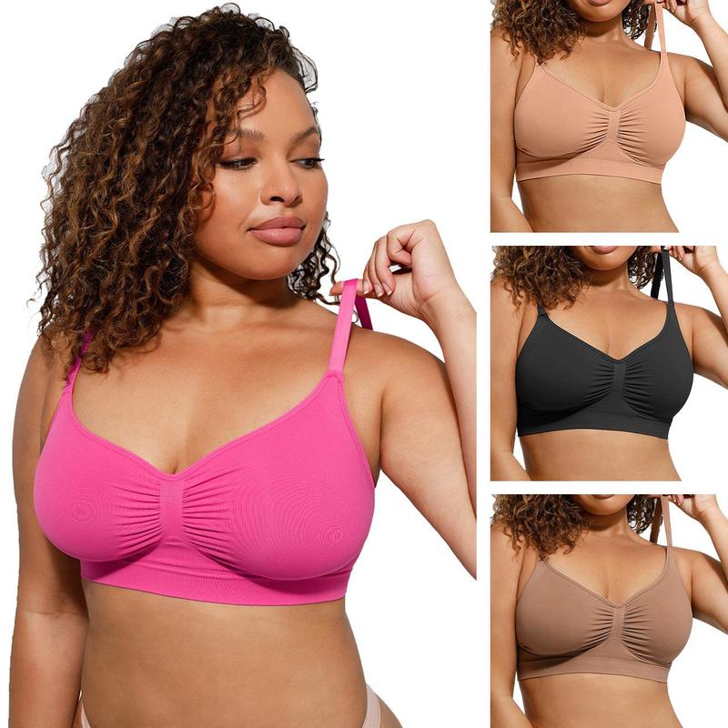 FeelinGirl - Kabelloser Damen-BH, bequeme Bralettes ohne Rahmen, ungefüttert, nahtlos, T-Shirt, Sport-Bralette