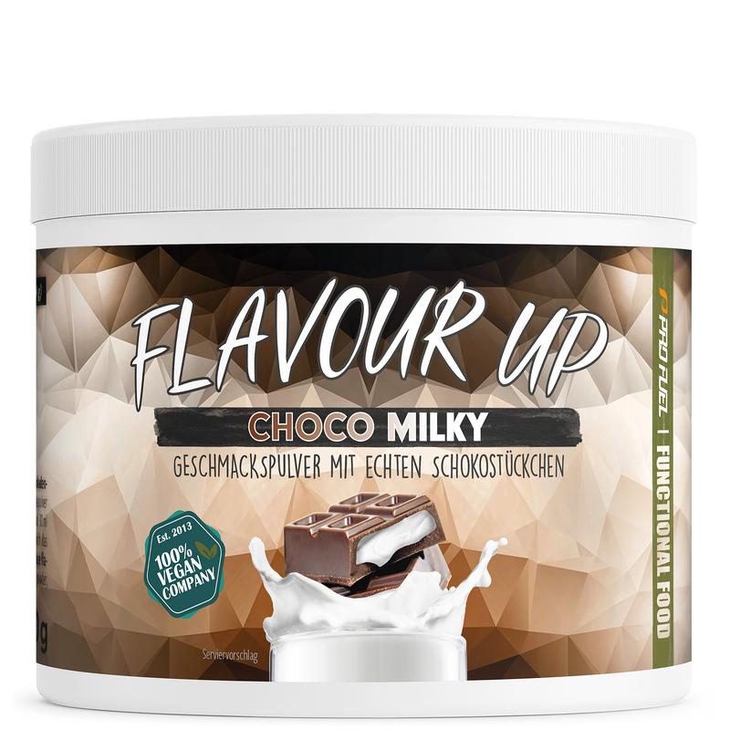 FLAVOUR UP Geschmackspulver - leckerer Geschmack und Süße - nur 8-14 kcal pro Portion - vielseitig einsetzbar für Lebensmittel & Getränke - Flavour Powder - 100% vegan