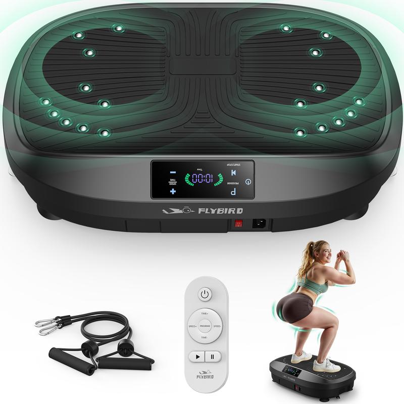 FLYBIRD - Schlanke Vibrationsplatte Trainingsgerät, Lymphdrainagegerät, Vibrationsplattform für das Ganzkörpertraining zur Gesundheit und Fitness