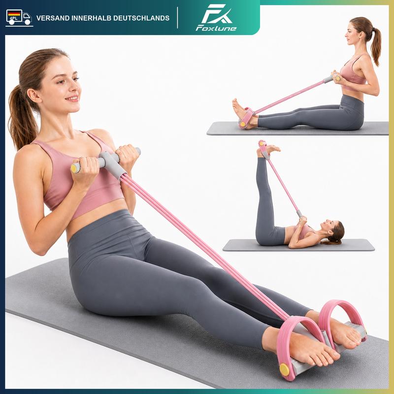 Foxlune Multi-Funktions-FuBpedal-Widerstandsband für Bauchmuskeltraining & Yoga-Assistent Vielseitig einsetzbar für verschiedene Trainingsbedürfnisse geeignet