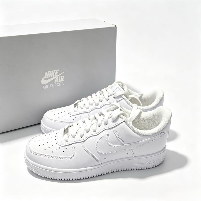 Gebrauchtes &Neu Nike Air Force 1 Weiß Sneaker Low Klassische Freizeitschuhe Vielseitig