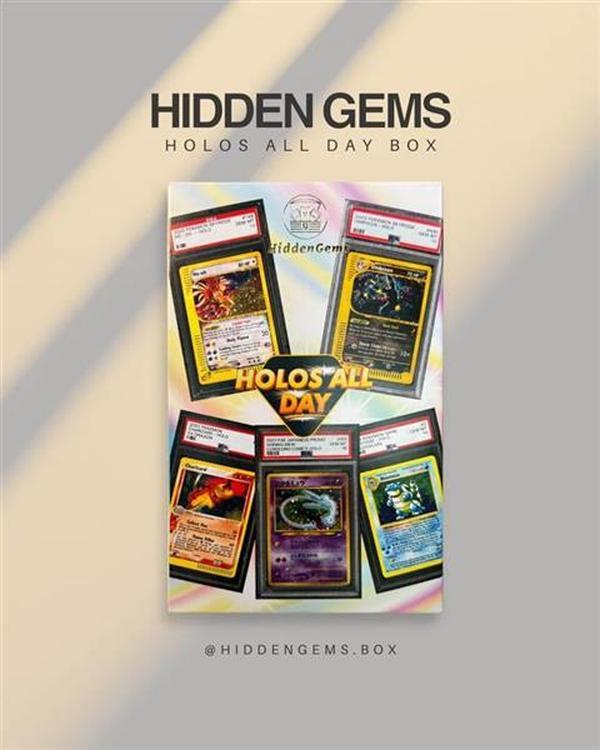 HiddenGems Holos All Day PSA Graded Pokémon Box bis 2012 Holos - Mystery