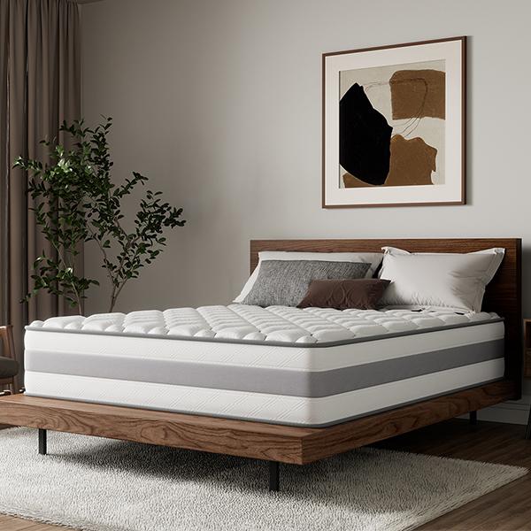 HOMAVO Taschenfederkernmatratze, 10 Schichten Premium-Materialien, 7 Zonen, 25 cm, integrierte Top-Schicht