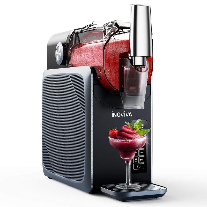 INOVIVA Slush Maschine 2.6L – Sommer Slushies & Frozen Cocktails für Gartenpartys ️ | Kein Eis nötig, Selbstreinigung, 5 Modi für Frappés, Milkshakes & Party Drinks