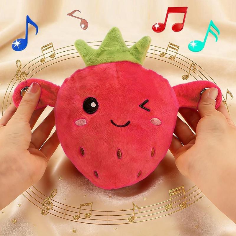 Interaktives Obst-Klavierpuppenspielzeug, lustiges Spielzeug mit Körpersensor, ASMR zur Stresslinderung, neues musikalisches Spielzeug, STEM-Bildung, sensorisches Spielzeug, benötigt Batterien
