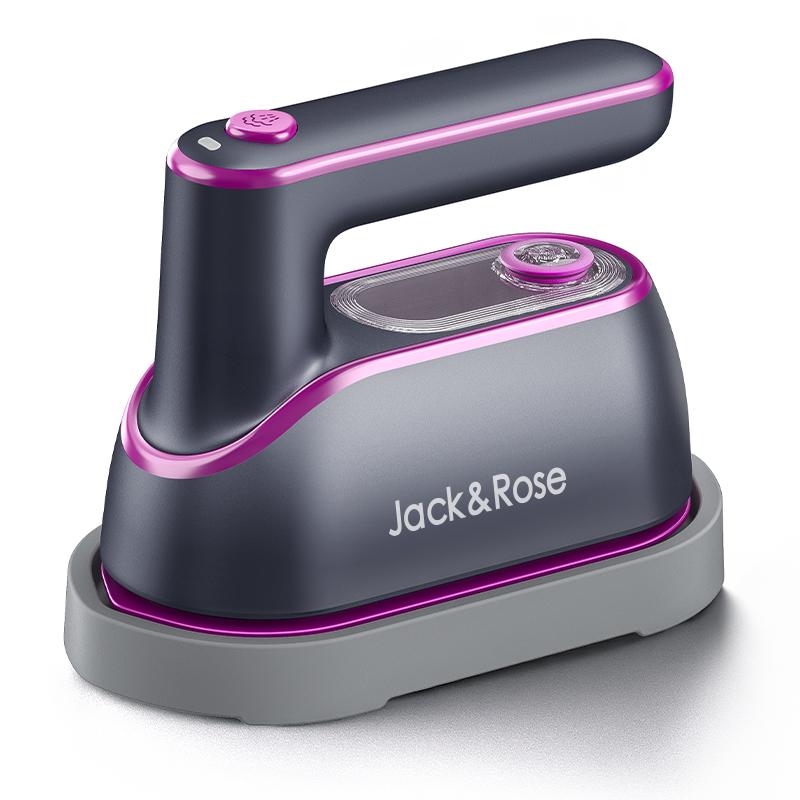 Jack & Rose - 2 in 1 Dampfbügeleisen und vertikaler Dampfer, 1200 W schnelles Aufheizen, 150 ml Tank, tragbarer Kleiderfaltenentferner für Zuhause, Reisen und Büro, große Sohle, leichtes Design