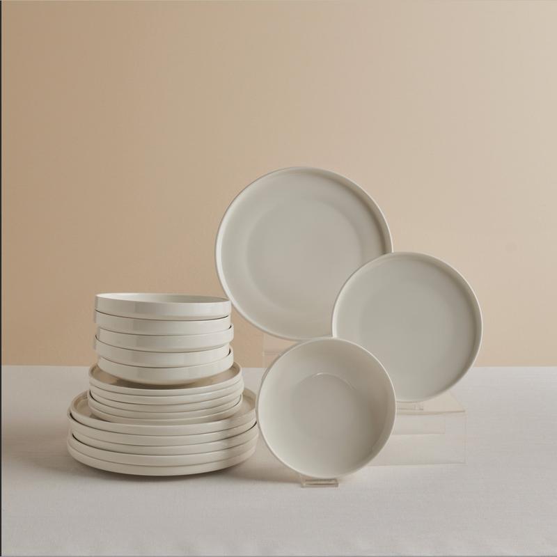 Karaca Stream Bone Felix XL Tafelservice 18-teilig für 6 Personen