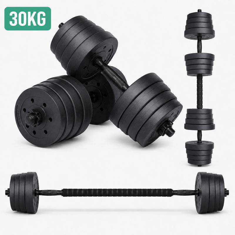 KeHot Verstellbare Hanteln 5 in 1 Schnellverstellung Freie Gewichte Umwandelbar in Langhantel mit Anti Rutsch TPU Softgriff Premium Beschichtung für Home Gym Ganzkörpertraining