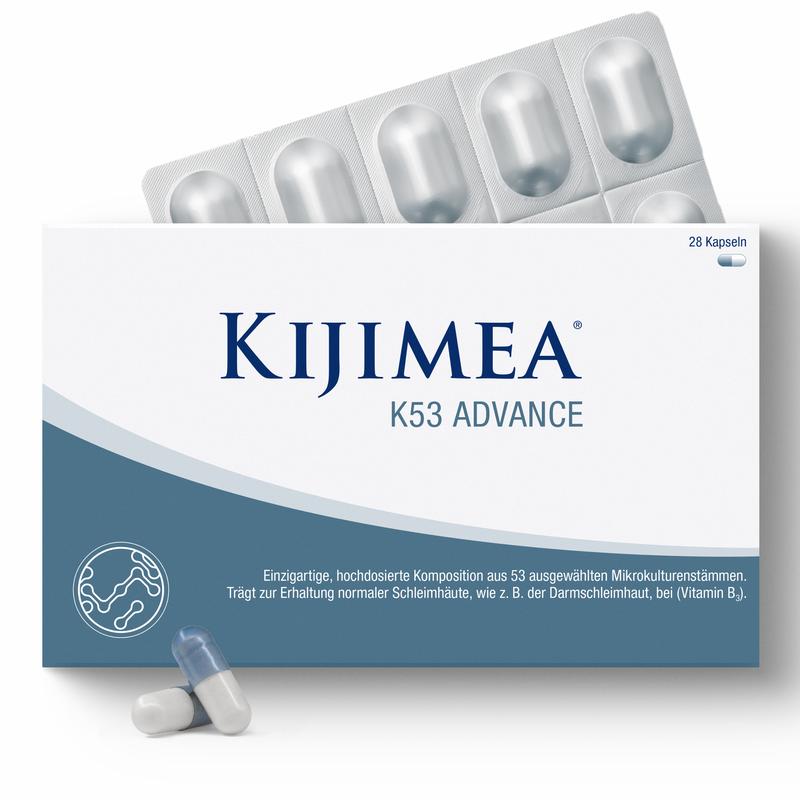 Kijimea K53 Advance – Bestseller – 53 Mikrokulturenstämme – mit Vitamin B3 für die Darmschleimhaut – zufriedene Kunden – glutenfrei, fruktosefrei, laktosefrei