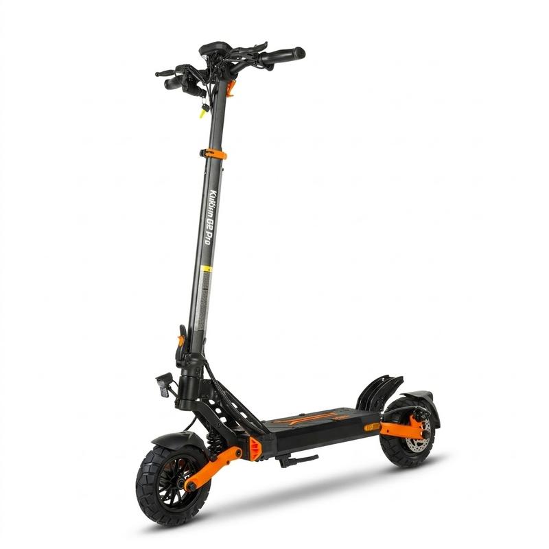 KuKirin G2 Pro ABE E-Scooter für Erwachsene | 48V 15.6Ah Akku mit 65 km Reichweite | 9 Zoll Reifen & Doppelfederung | Doppelscheibenbremsen | LCD-Display | Klappbar & Kompakt