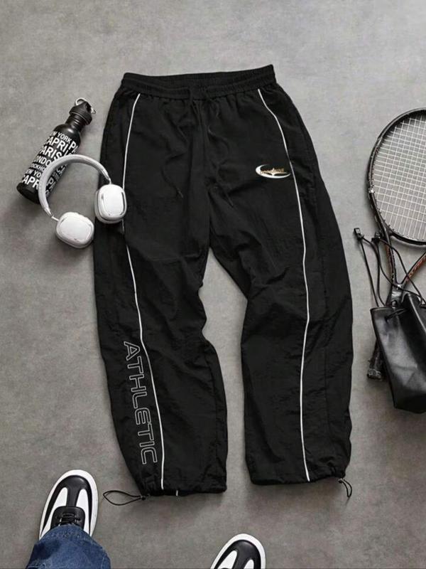 Lässige Herren Sporthose mit Print – Lockerer Schnitt mit elastischen Bündchen, leichtes Gewebe für Sport & Freizeit, modische Freizeithose für den täglichen Gebrauch