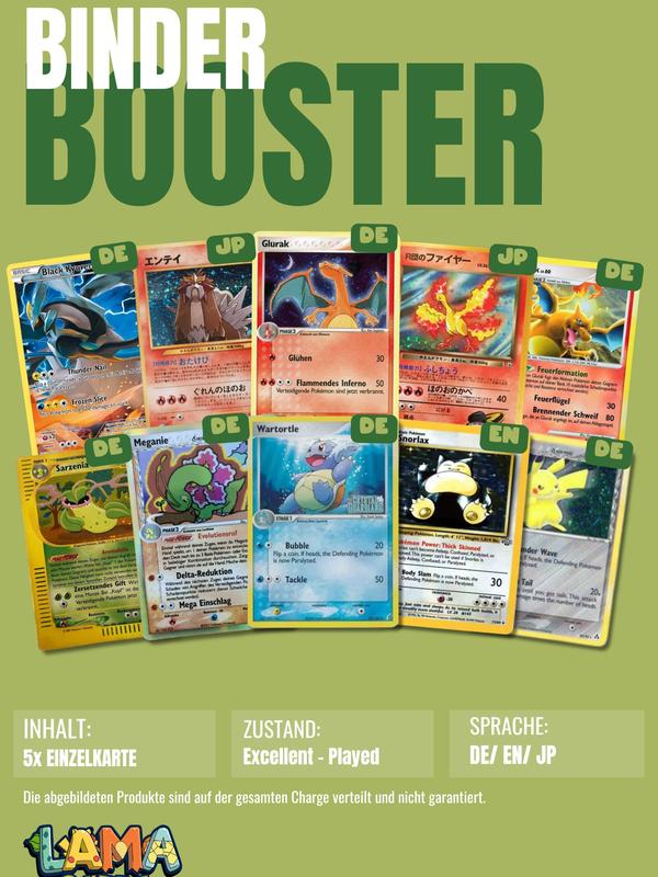 Lamacards Pokémon BINDER Booster Überraschungsartikel