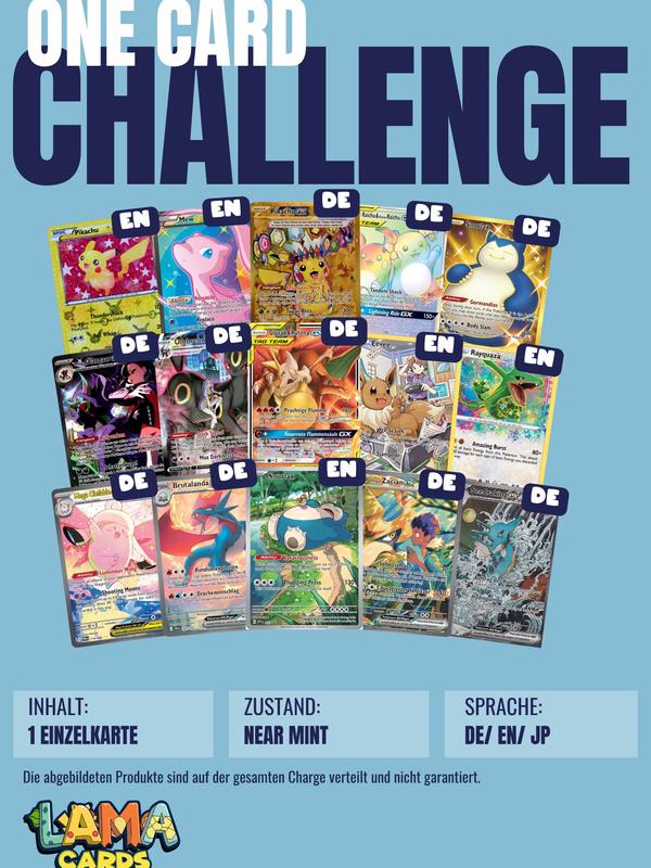 Lamacards Pokémon ONE CARD Challenge Überraschungsartikel
