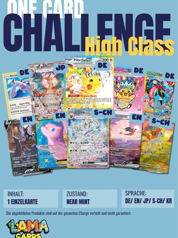 Lamacards Pokémon ONE CARD Challenge High Class Überraschungsartikel