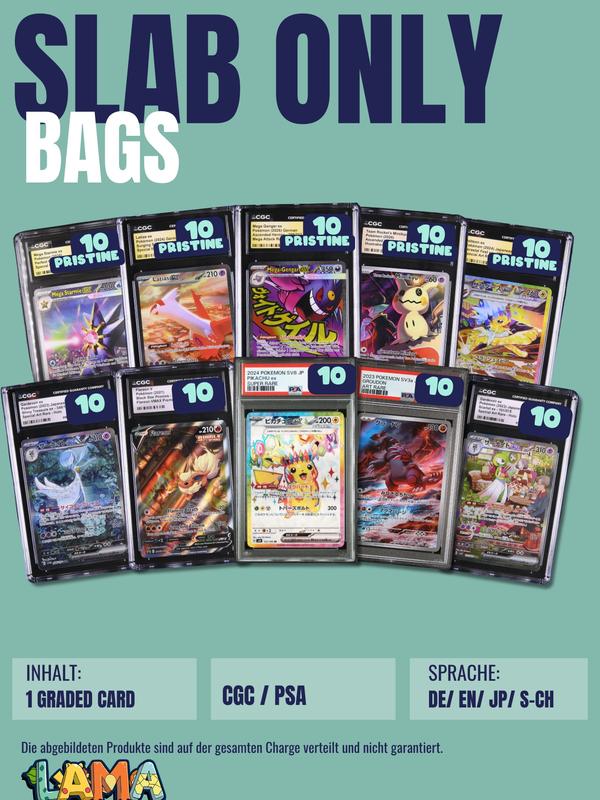 Lamacards Pokemon SLAB ONLY Bags Überraschungsartikel