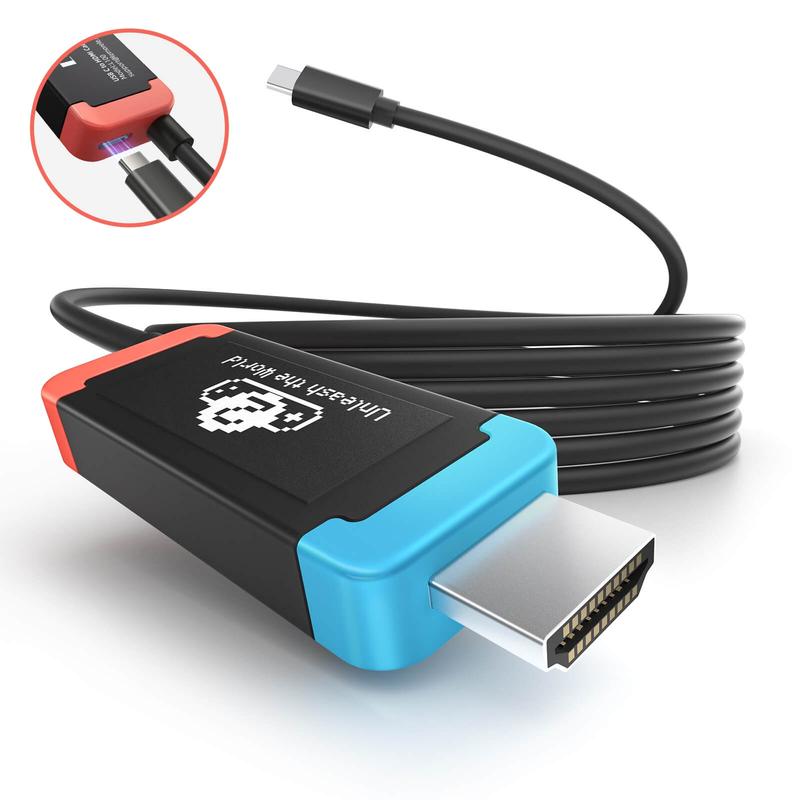 Lemorele L100 USB‑C–auf‑HDMI‑Kabel, 4K@60Hz HDR‑Bildschirmspiegelung auf dem Fernseher, 100W PD‑Schnellladung, Plug & Play, kompatibel mit Switch 2, Switch, Switch OLED, Smartphones, Tablets, Laptops und USB‑C‑Geräten
