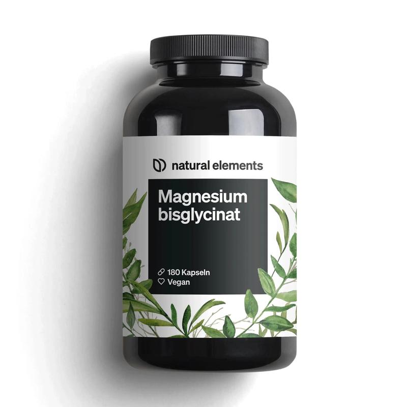 Magnesium Bisglycinat - Premium: Chelatiertes Magnesium - 180 Kapseln - 300mg elementares Magnesium pro Tag