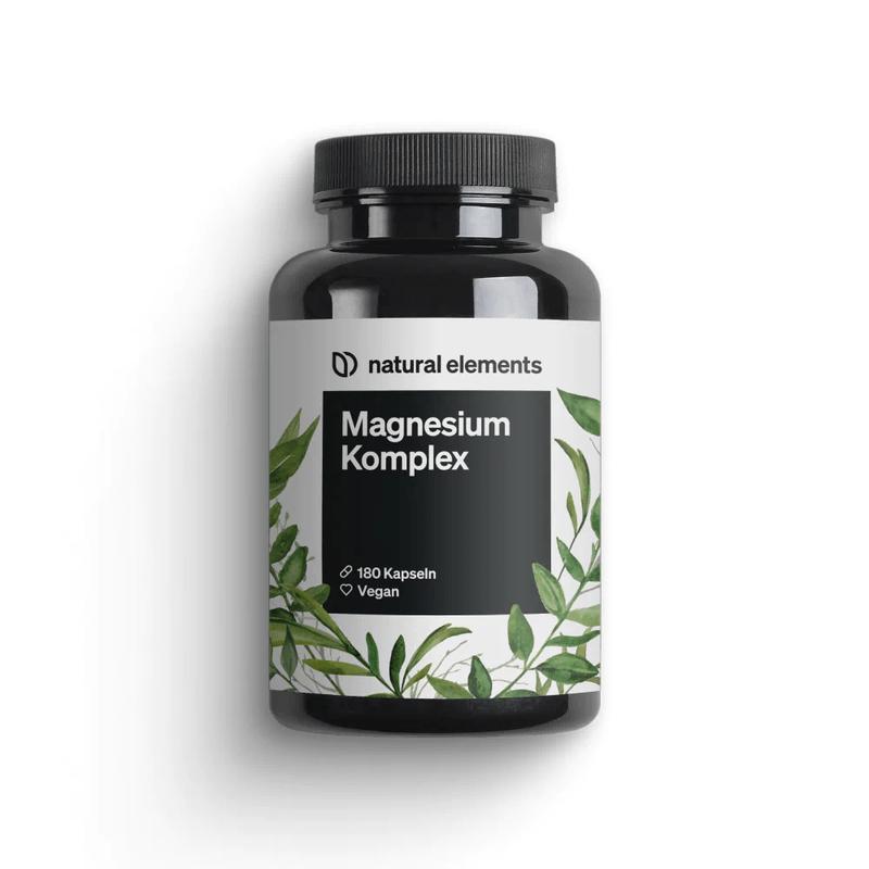 Magnesium Komplex - Premium: Aus 5 hochwertigen Verbindungen - 400mg elementares Magnesium pro Tagesdosis
