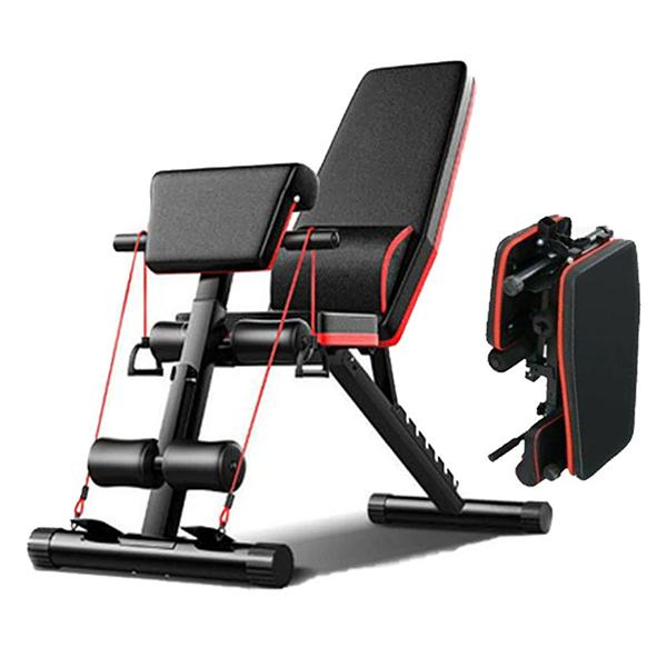 Marke Verstellbarer Gewichtsständer 6-in-1 | Faltbare Banken für das Heim-Fitnessstudio zum Training des ganzen Körpers